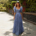 Luxury Beaded Formal Evening Gown Puff Sleeve Sweetheart A-Line Tulle Prom Dress Luxury Sparkly Long Party Dress for Wedding Guest Gala EV1728